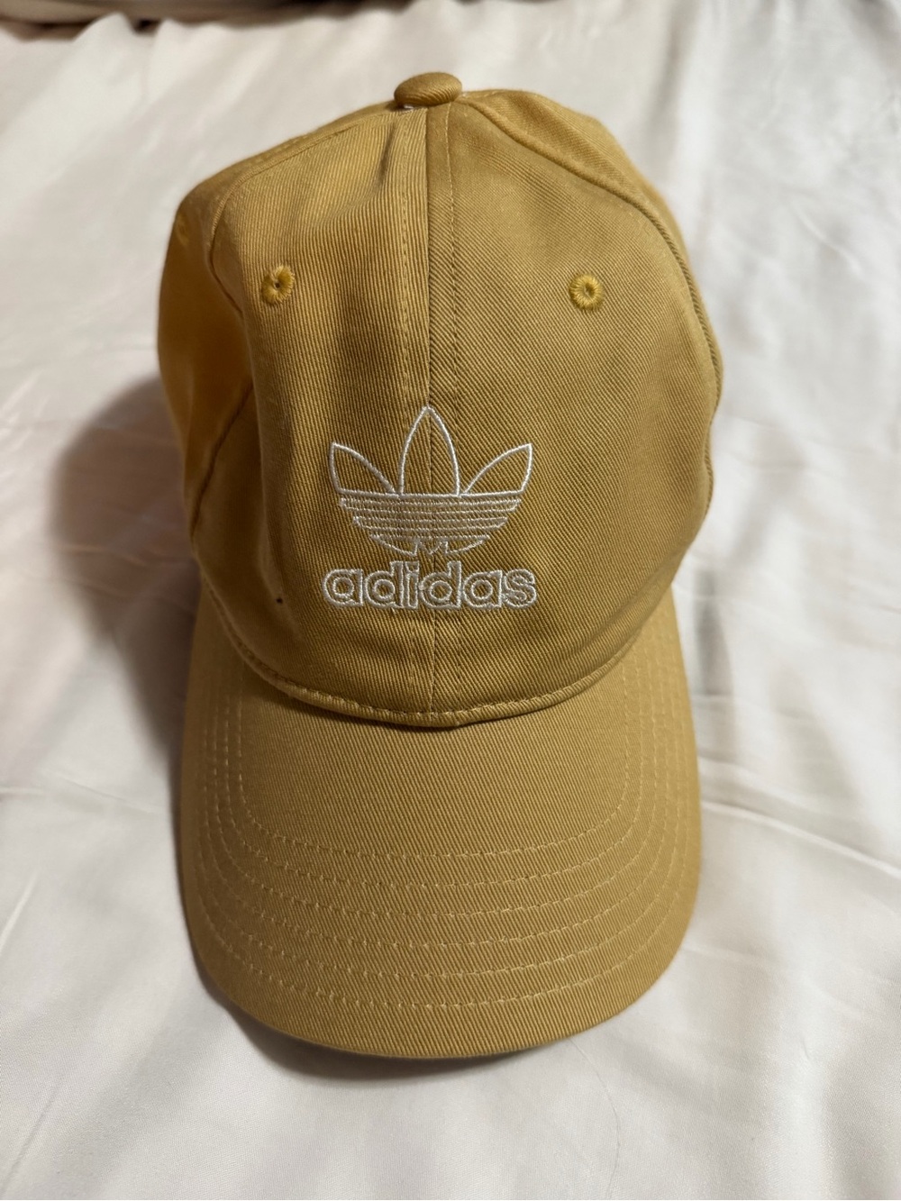 adidas Cap in tan with White Logo